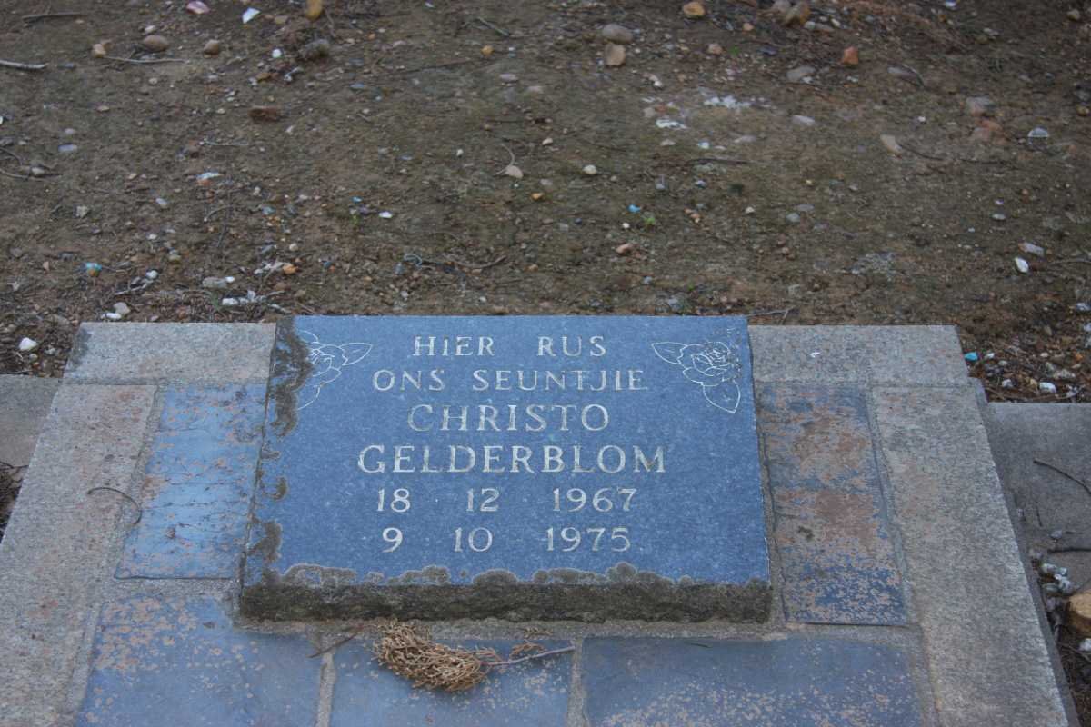GELDERBLOM Christo 1967-1975