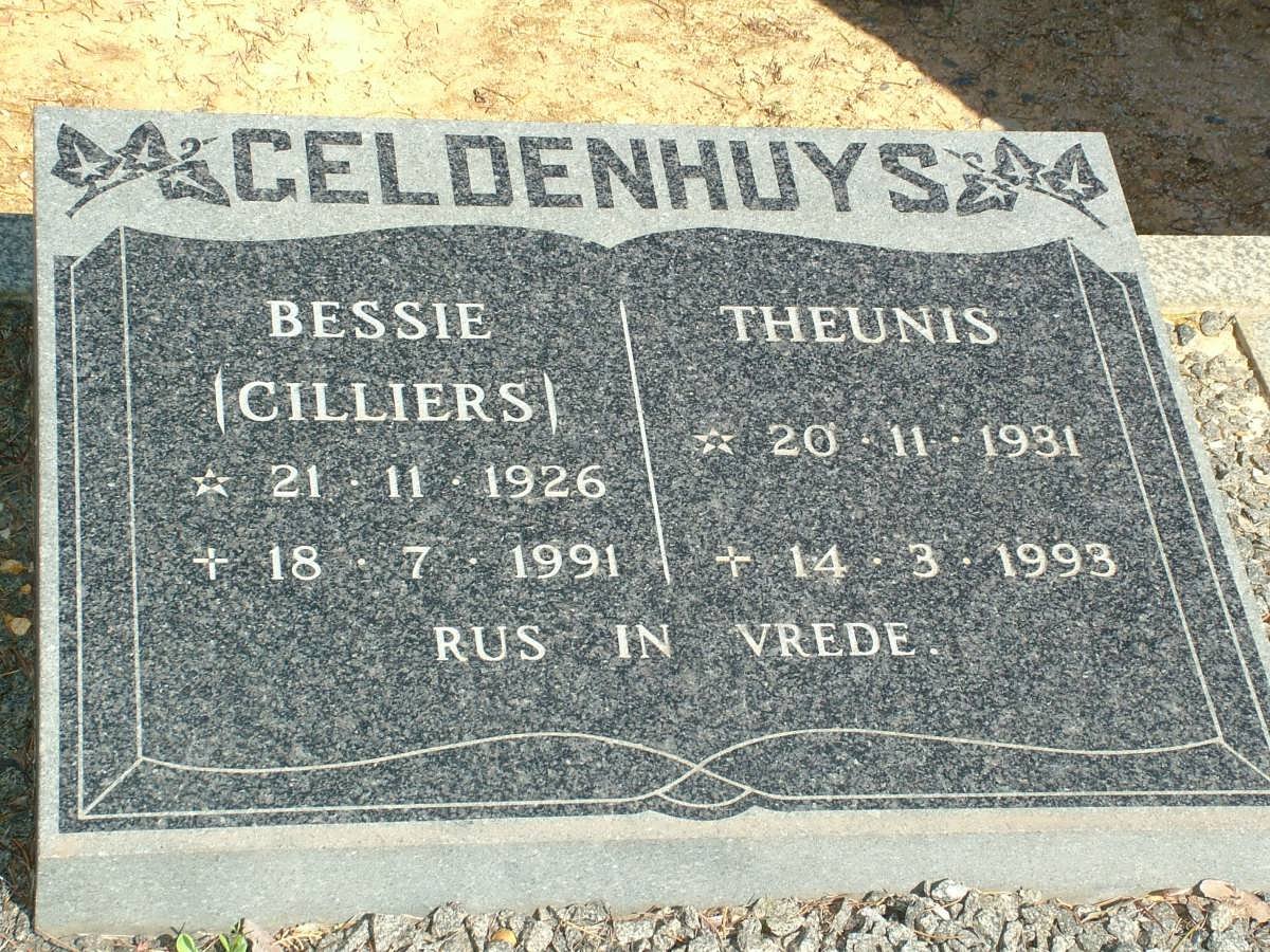 GELDENHUYS Theunis 1931-1993 &amp; Bessie CILLIERS 1926-1991