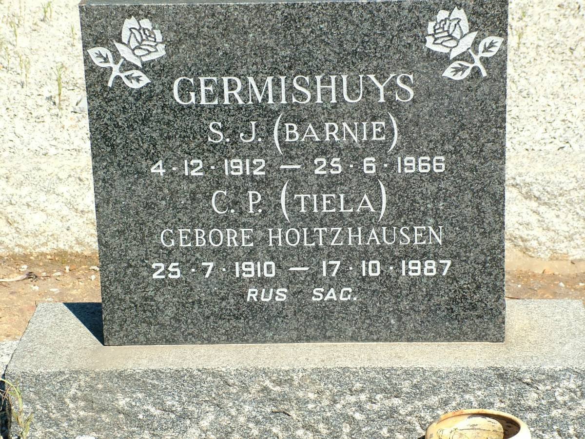 GERMISHUYS S.J. 1912-1966 &amp; C.P. HOLTZHAUSEN 1910-1987