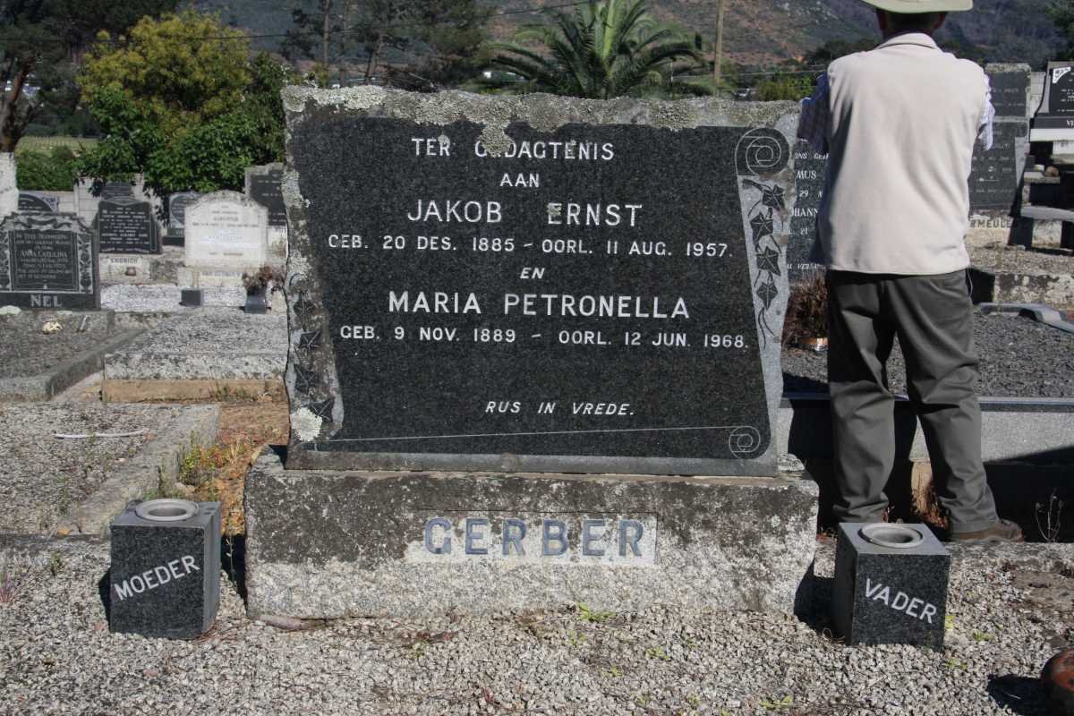 GERBER Jakob Ernst 1885-1957 &amp; Maria Petronella 1889-1968