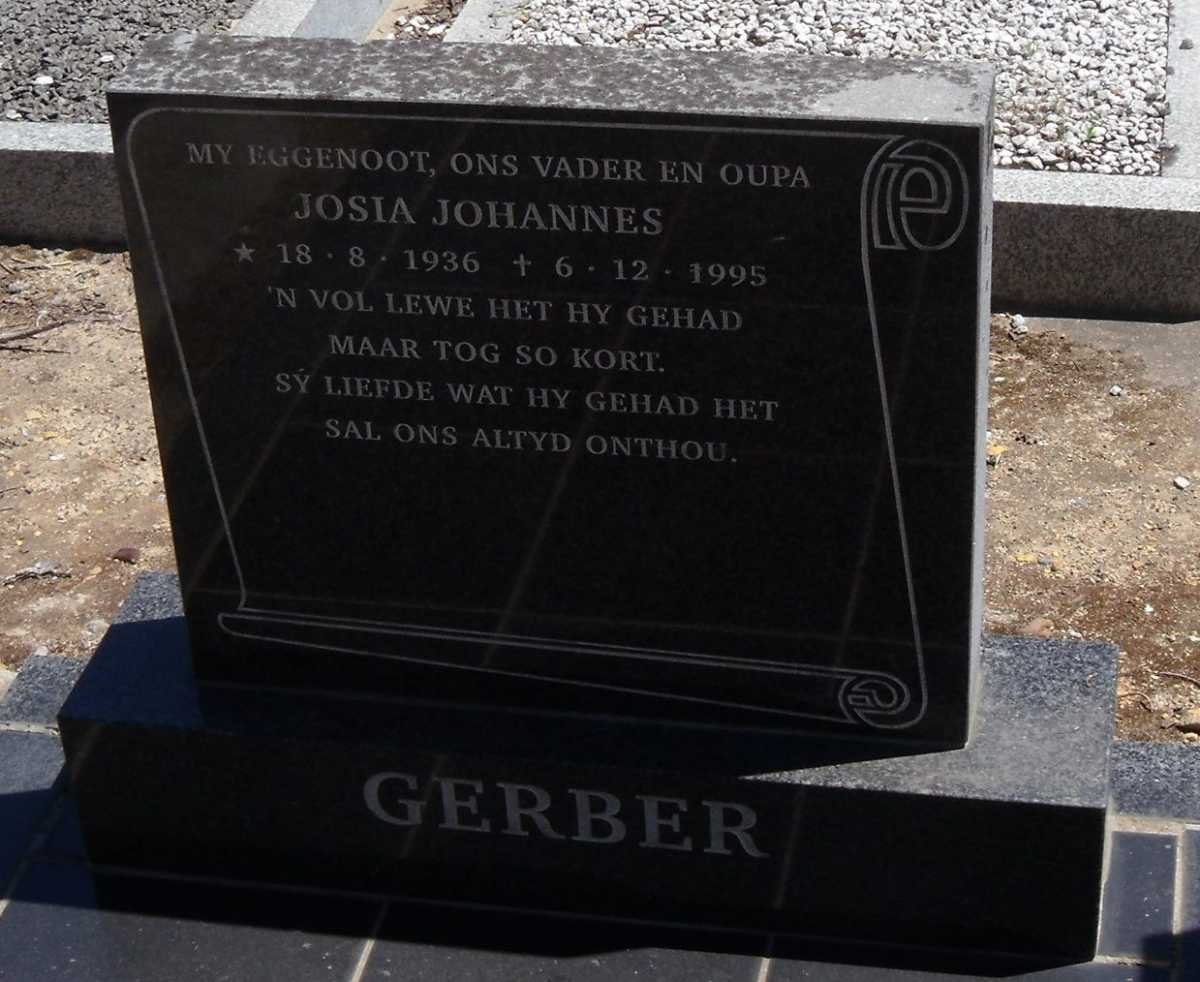 GERBER Josia Johannes 1936-1995