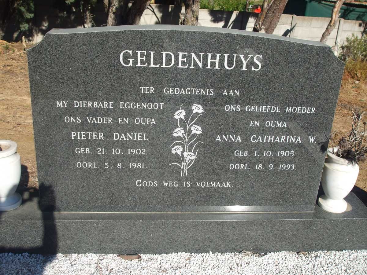 GELDENHUYS Pieter Daniël 1902-1981 &amp; Anna Catharina W. 1905-1993