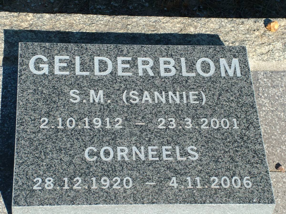 GELDERBLOM Corneels 1920-2006 &amp; S.M. 1912-2001