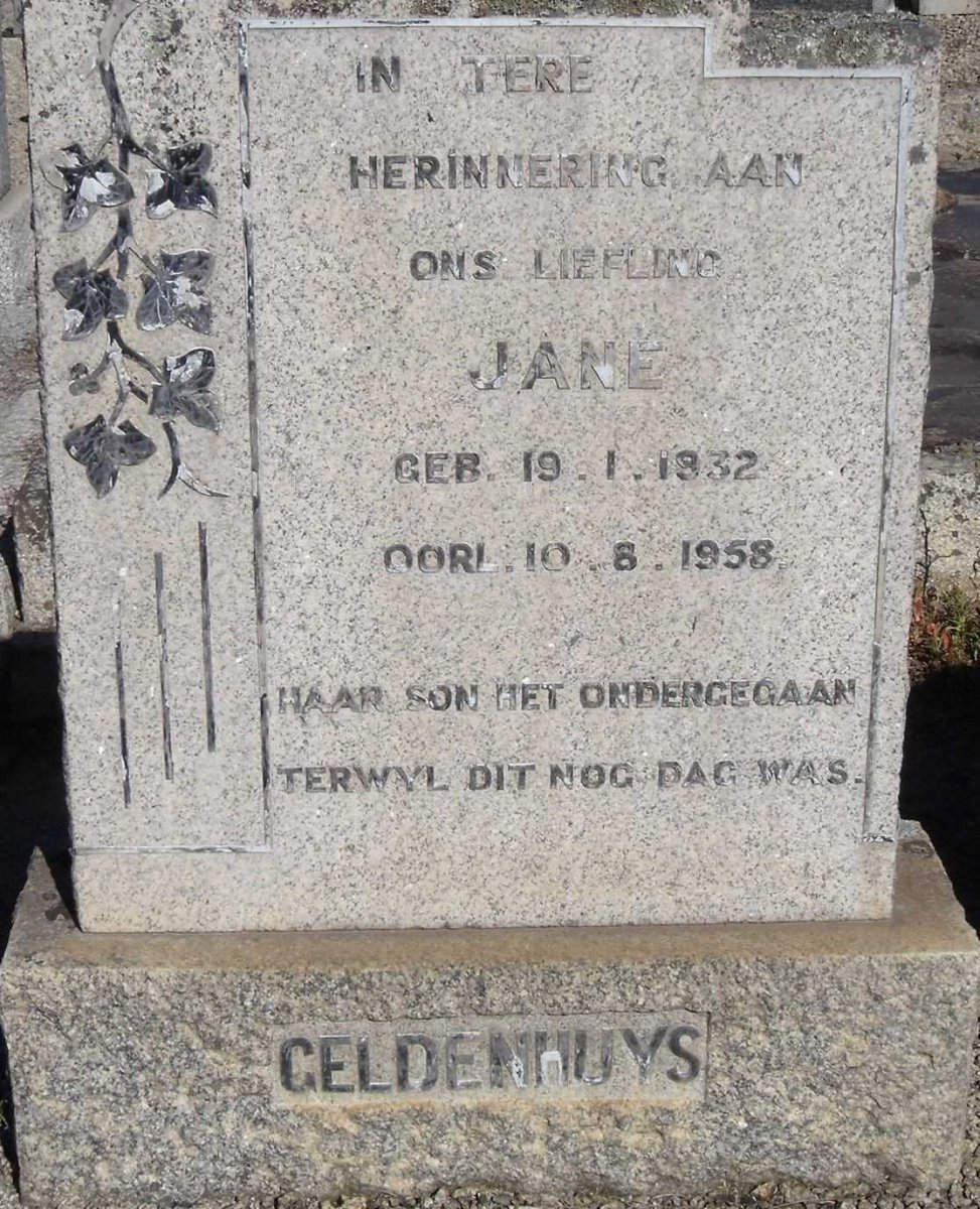 GELDENHUYS Jane 1932-1958