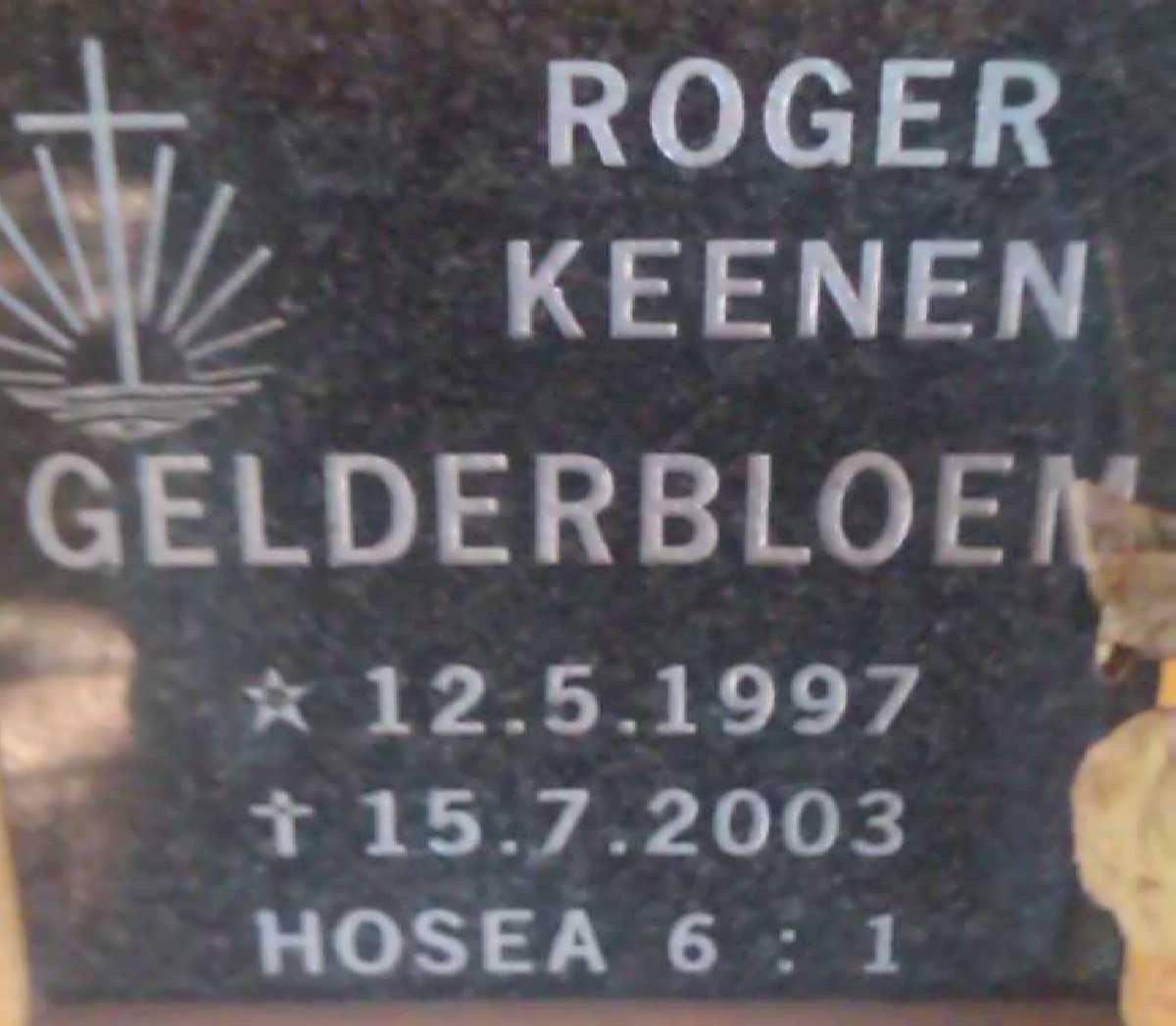 GELDERBLOEM Roger Keenen 1997-2003