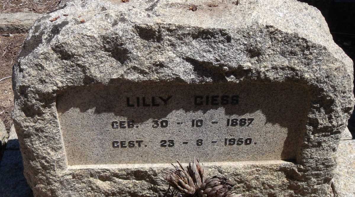 GIESS Lilly 1887-1950