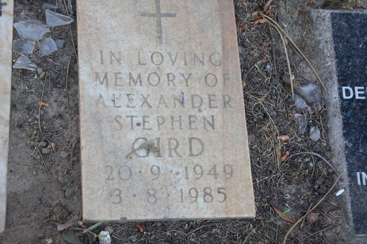 GIRD Alexander Stephen 1949-1985
