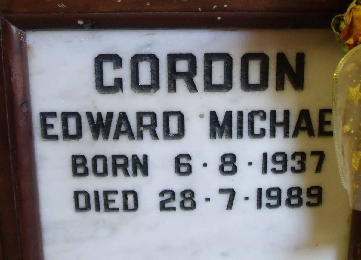 GORDON Edward Michael 1937-1989