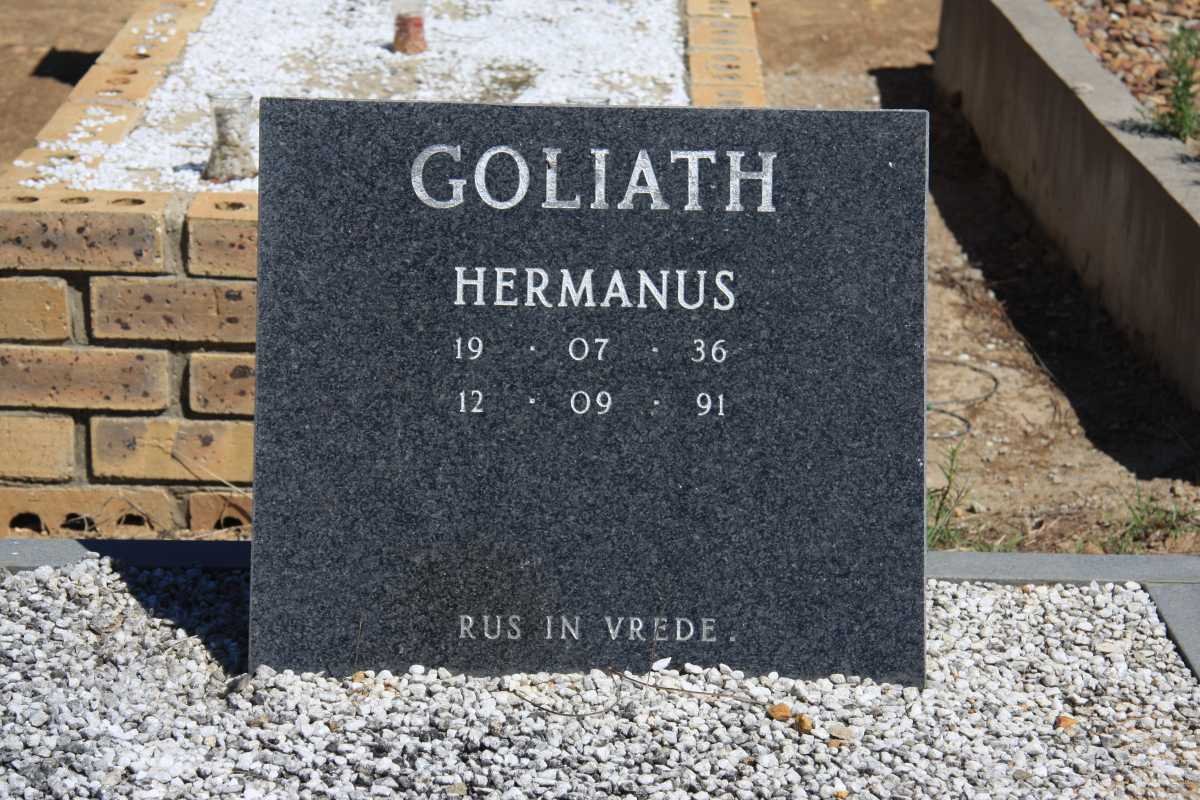 GOLIATH Hermanus 1936-1991