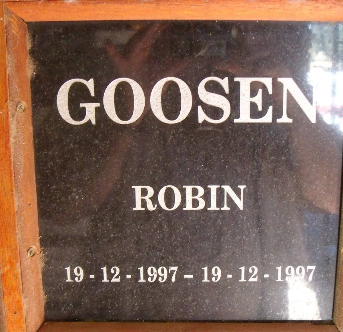 GOOSEN Robin 1997-1997