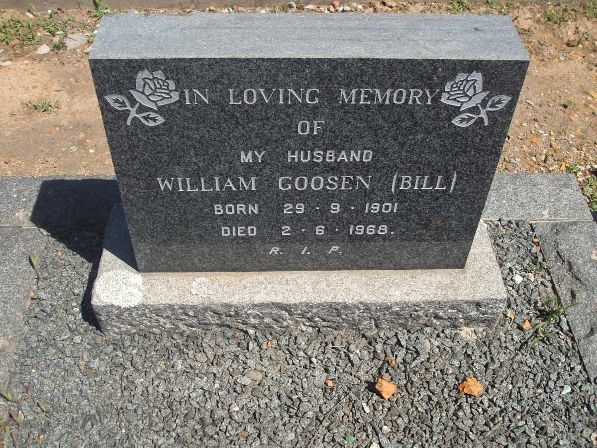 GOOSEN William 1901-1968