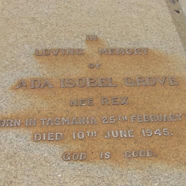 GROVE Ada Isobel nee REX 1866-1945