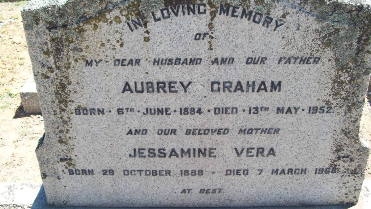 GRAHAM Aubrey 1884-1952 &amp; Jessamine Vera 1888-1968