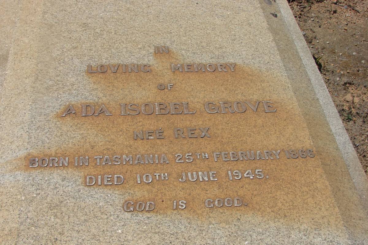 GROVE Ada Isobel nee REX 1866-1945