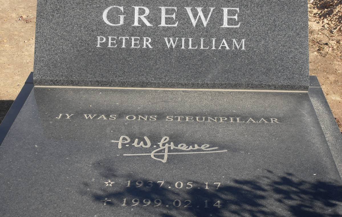 GREWE Peter William 1937-1999