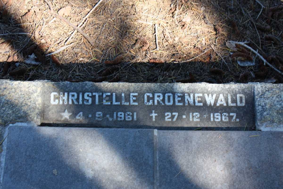 GROENEWALD Christelle 1961-1967