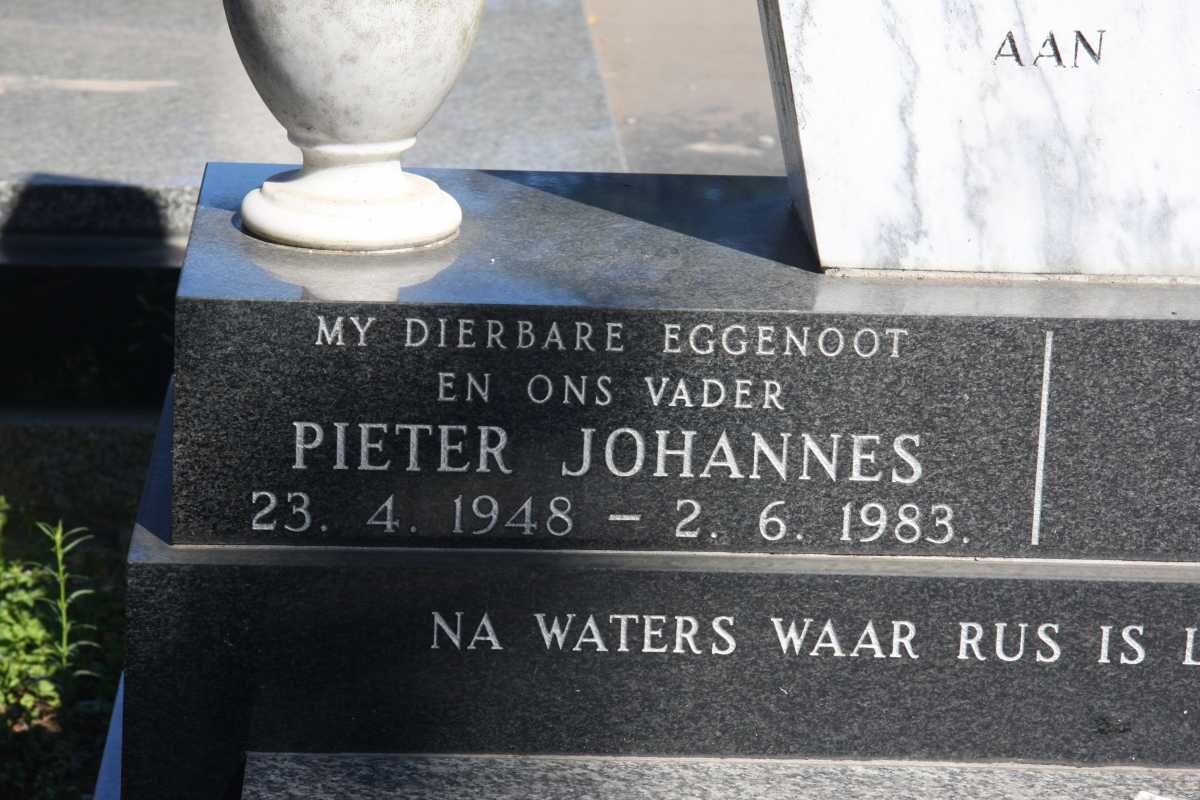 GRANGE Pieter Johannes, la 1948-1983