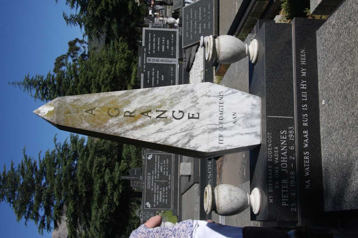 GRANGE Pieter Johannes, la 1948-1983
