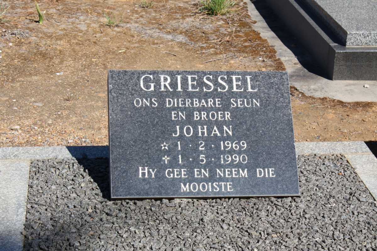 GRIESSEL Johan 1969-1990