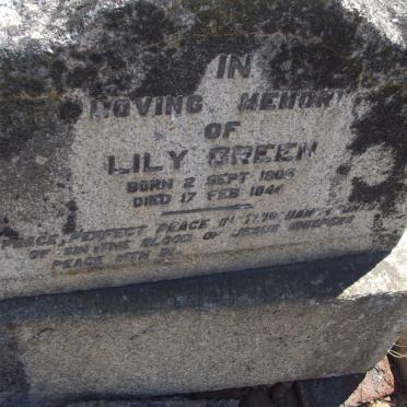 GREEN Lily 1905-1944