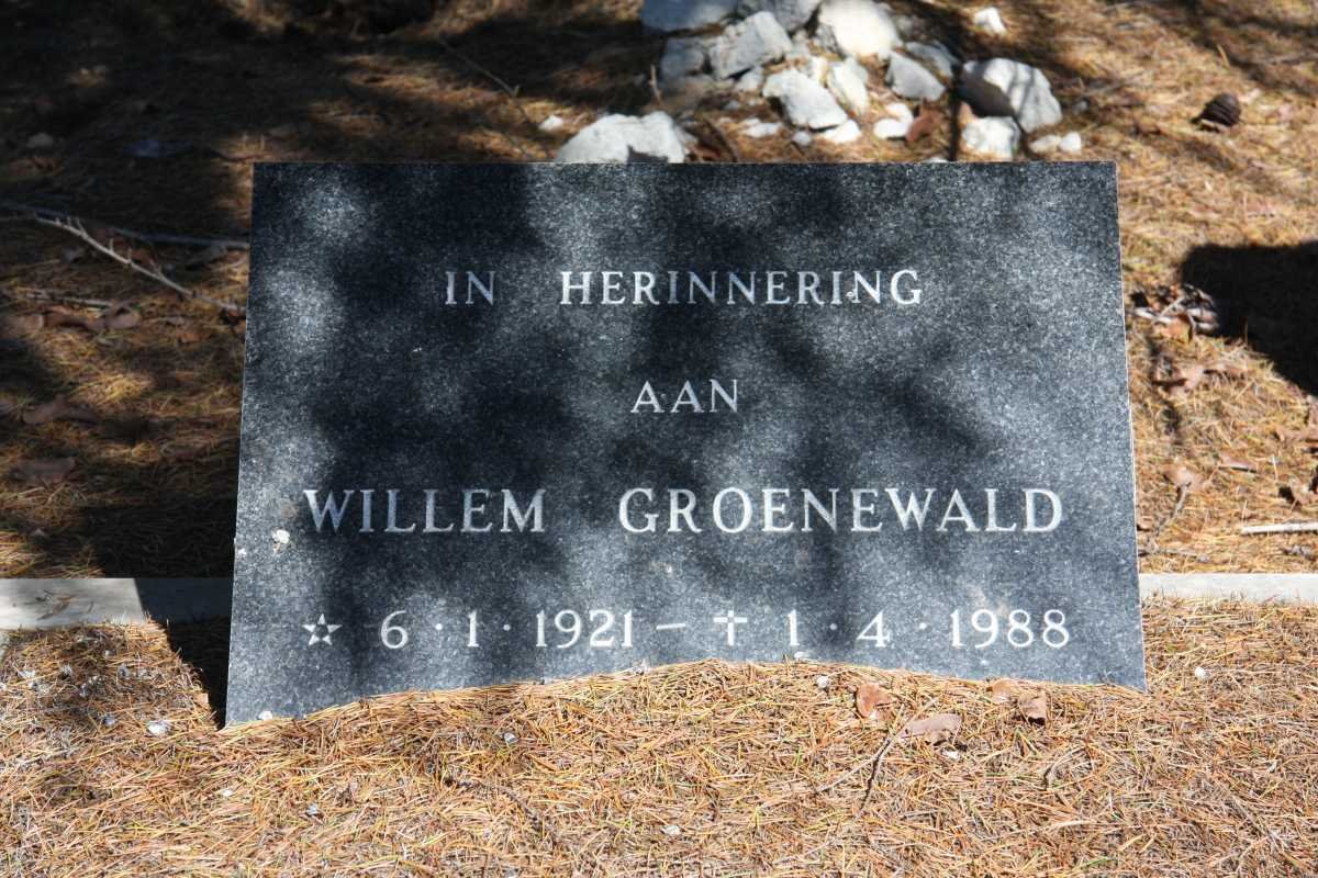 GROENEWALD Willem 1921-1988