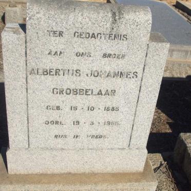 GROBBELAAR Albertus Johannes 1885-1955