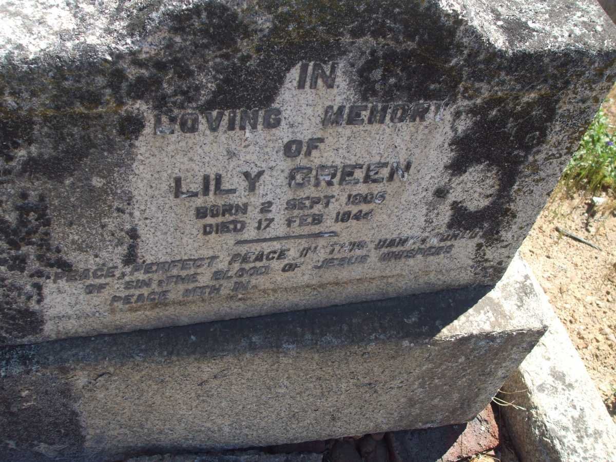 GREEN Lily 1905-1944