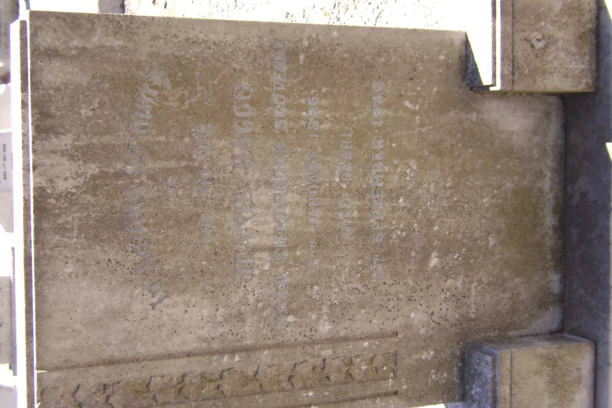 HAGGO Jeanie 1866-1942