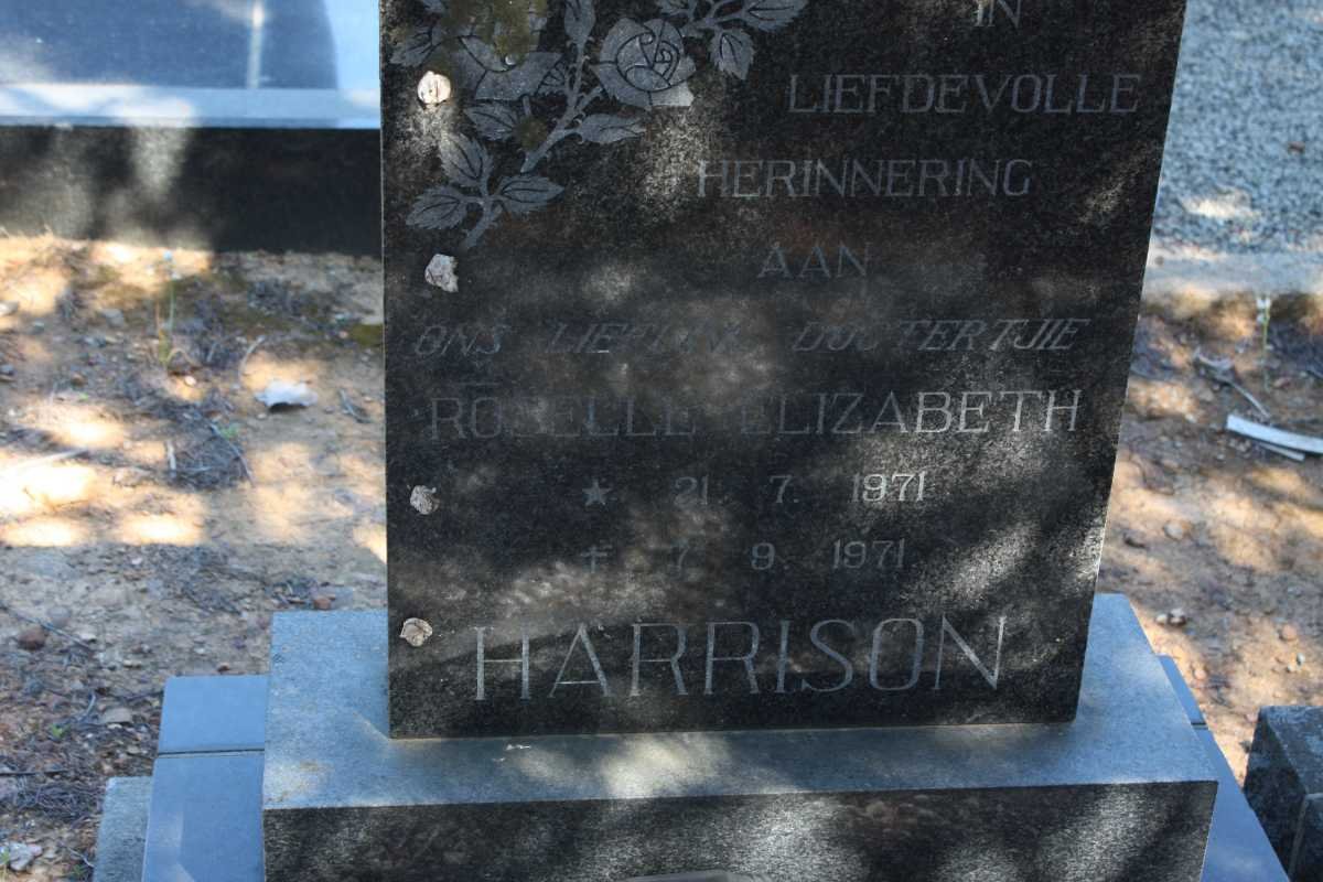 HARRISON Roselle Elizabeth 1971-1971