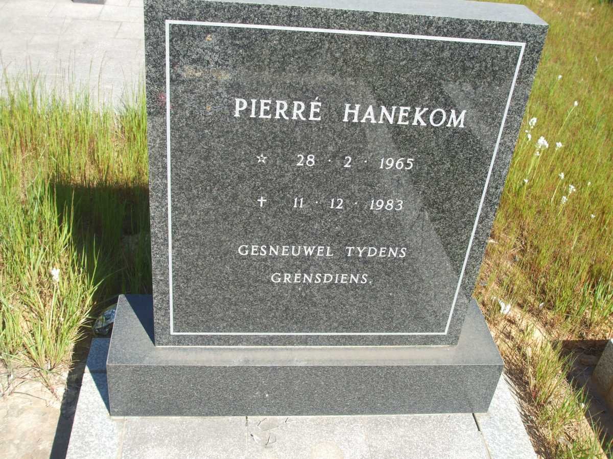 HANEKOM Pierre 1965-1983