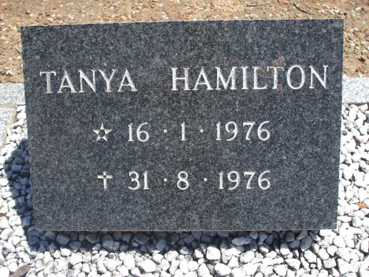 HAMILTON Tanya 1976-1976