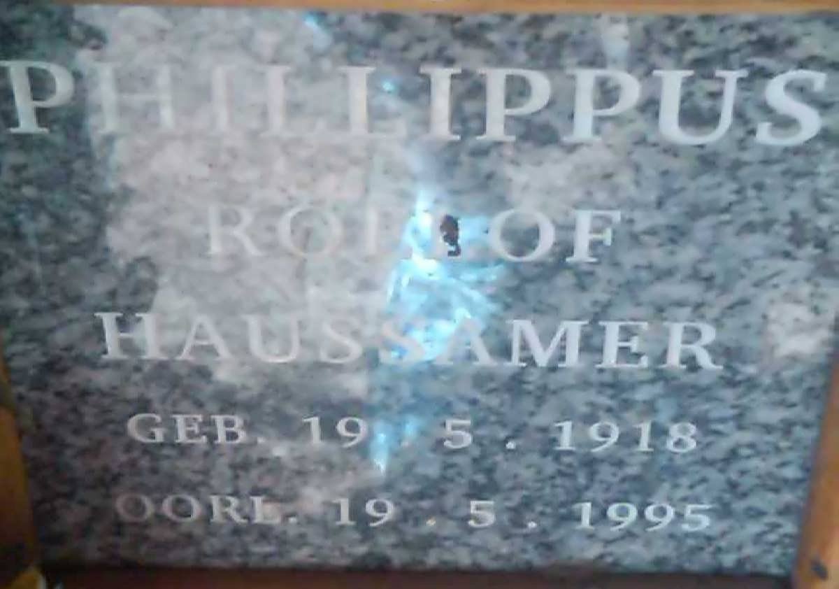 HAUSSAMER Phillippus Roelof 1918-1995
