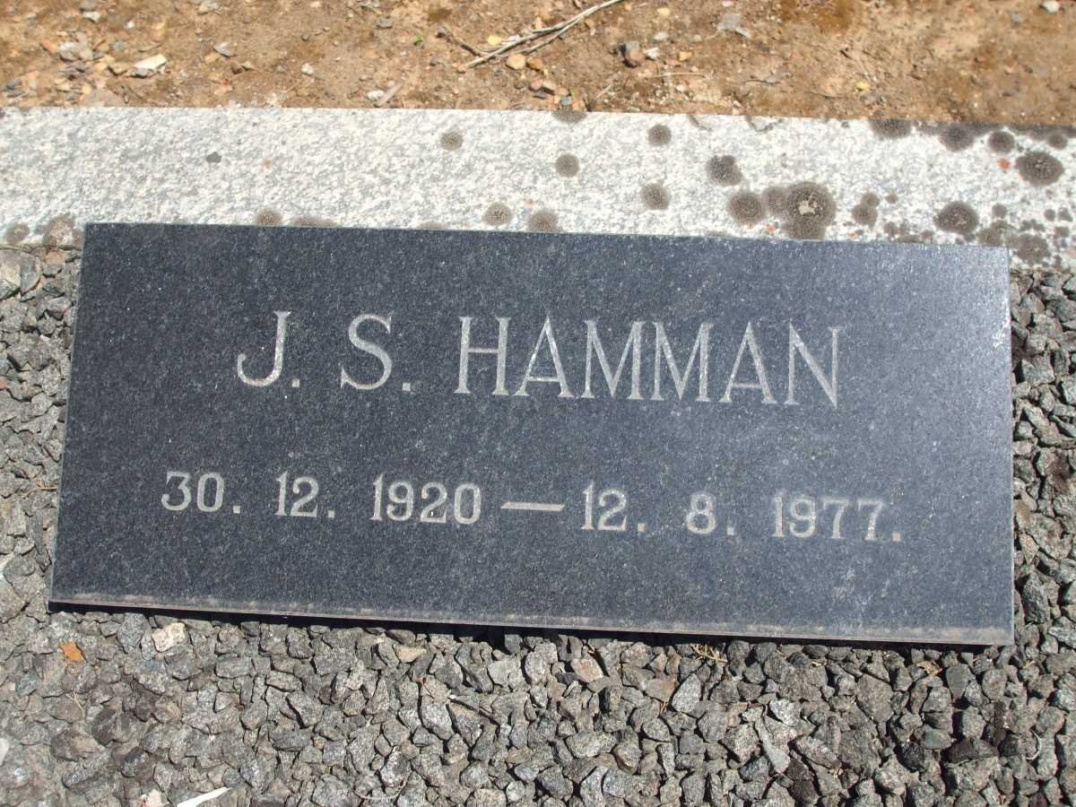 HAMMAN J.S. 1920-1977