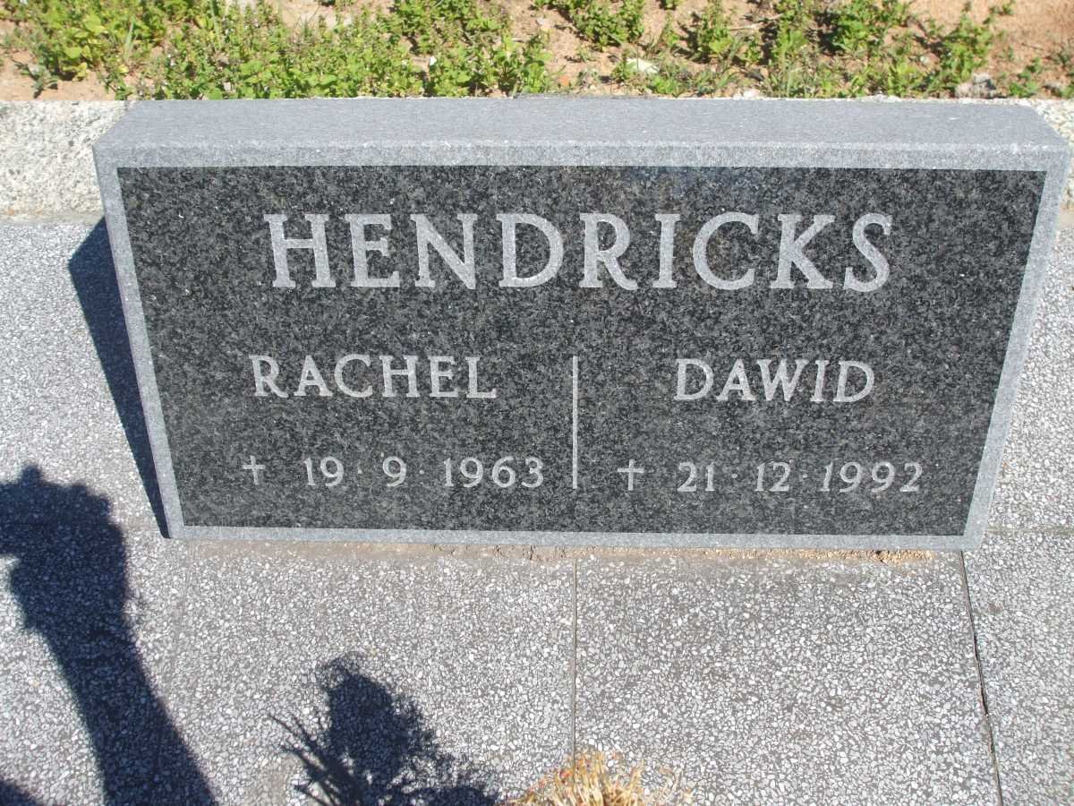 HENDRICKS Dawid -1992 &amp; Rachel -1963