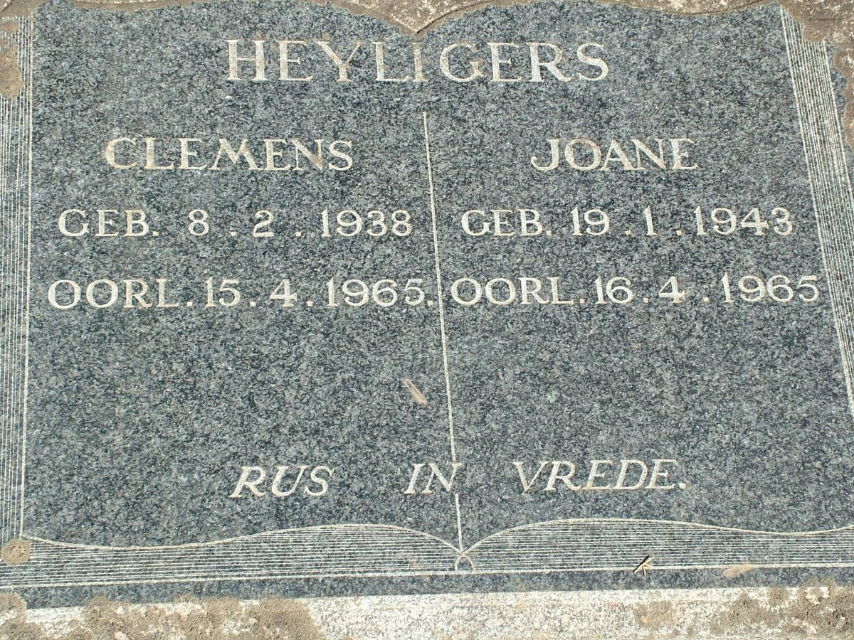 HEYLIGERS Clemens 1938-1965 &amp; Joan 1943-1965