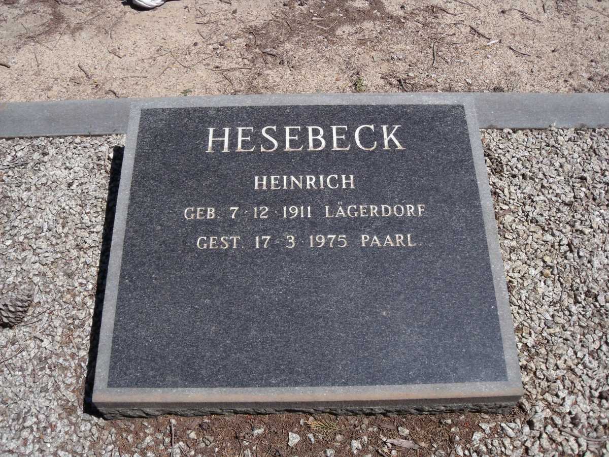 HESEBECK Heinrich 1911-1975