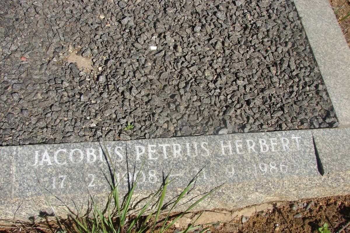 HERBERT Jacobus Petrus 1908-1986
