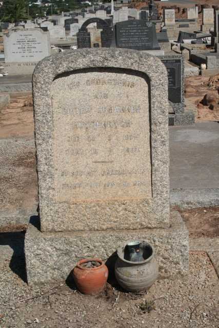 HEYDENRYCH Pieter Johannes 1905-1937