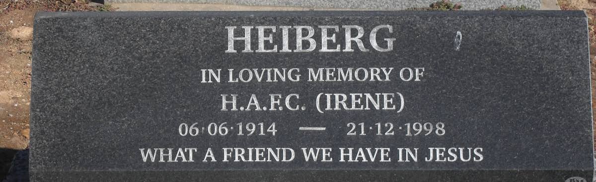 HEIBERG H.A.F.C. 1914-1998