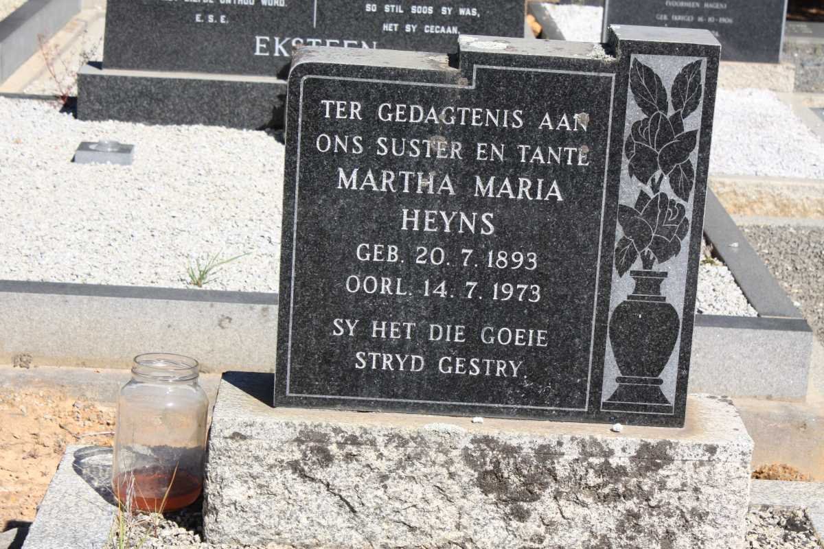 HEYNS Martha Maria 1893-1973