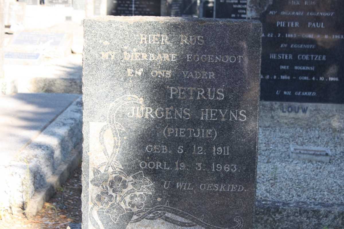 HEYNS Petrus Jurgens 1911-1963