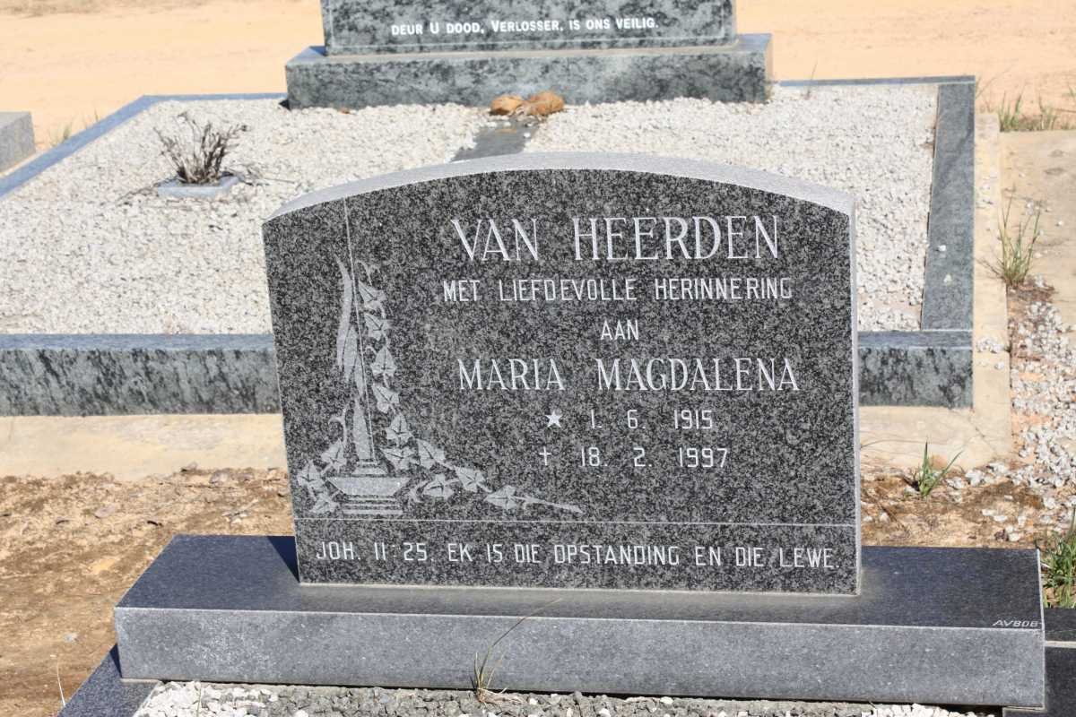 HEERDEN Maria Magdalena, van 1915-1997