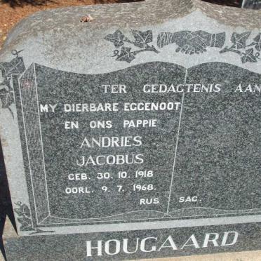 HOUGAARD Andries Jacobus 1918-1968