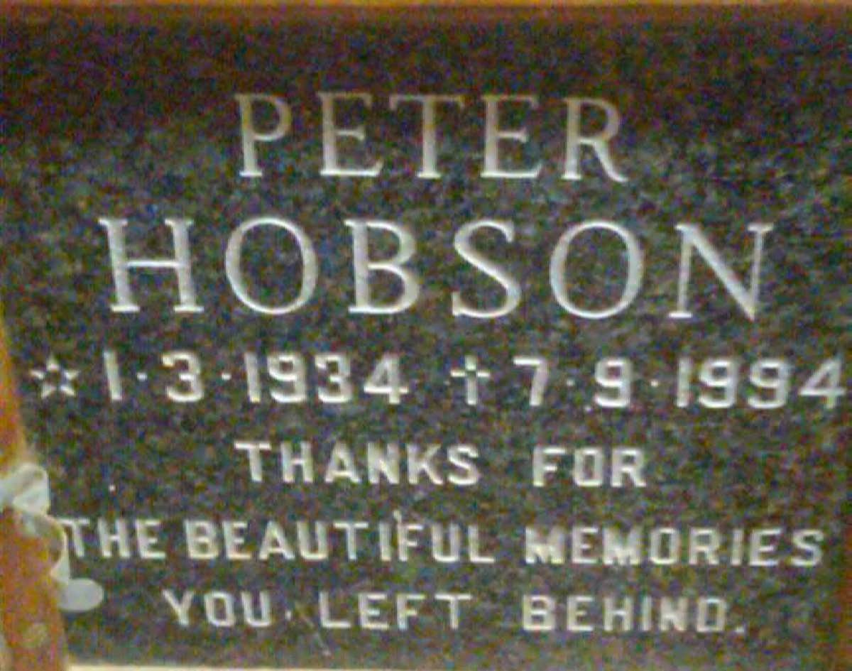 HOBSON Peter 1934-1994