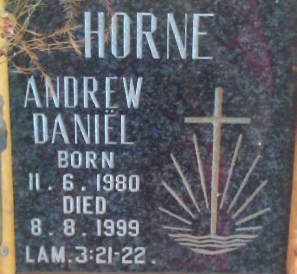 HORNE Andrew Daniel 1980-1999