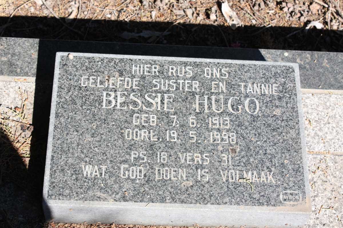 HUGO Bessie 1913-1998