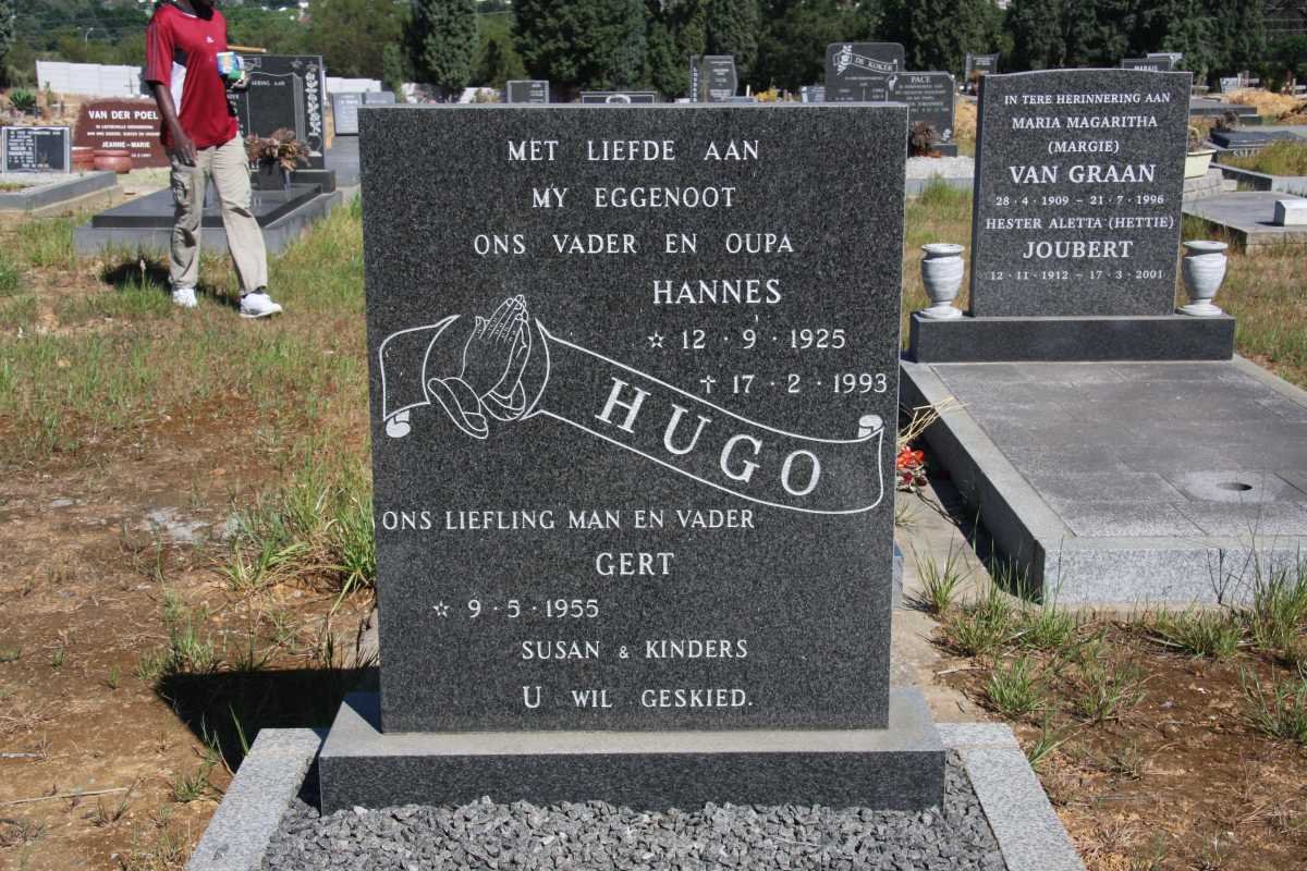 HUGO Hannes 1923-1993 :: HUGO Gert -1955