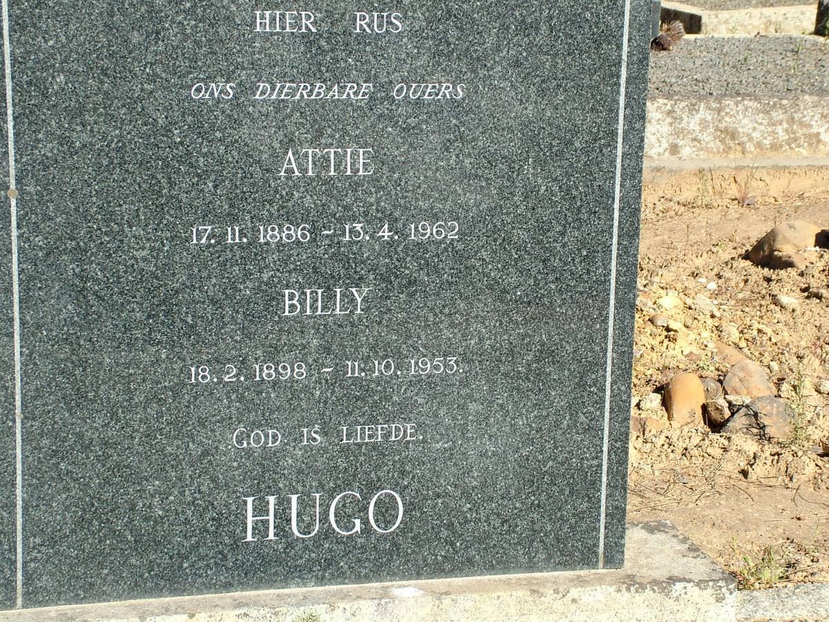 HUGO Attie 1886-1962 &amp; Billy 1898-1953