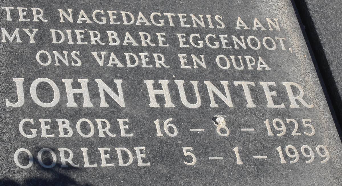 HUNTER John 1925-1999