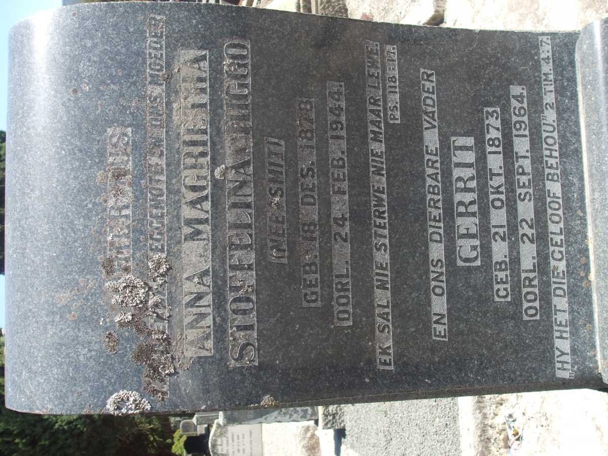 HIGGO Gerrit 1873-1964 &amp; Anna Magrietha Stoffelina SMIT 1878-1944